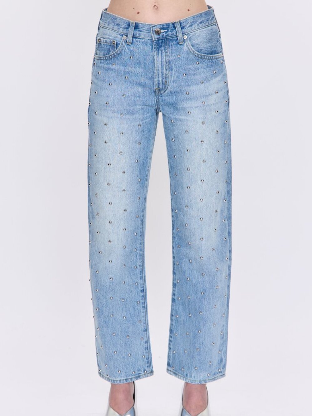 Pistola Denim Lexi Mid Rise Bowed Straight Jean - Aries NWT